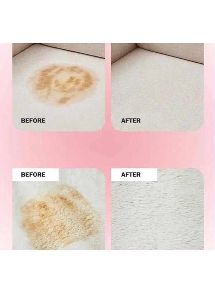 Imakara Fabric & Upholstery Cleaner 300ml with Integrated Scrubbing Brush Head, Professional Instant Stain Remover for Sofas Carpets Rugs and Mattresses, Dry Cleaning Spray for Suits Uniforms and Fabric Car Seats, Powerful Formula Against Coffee Oil and Juice Stains, Odor Eliminator and Textile Refresher for Hard-to-Wash Fabrics. - Image 4